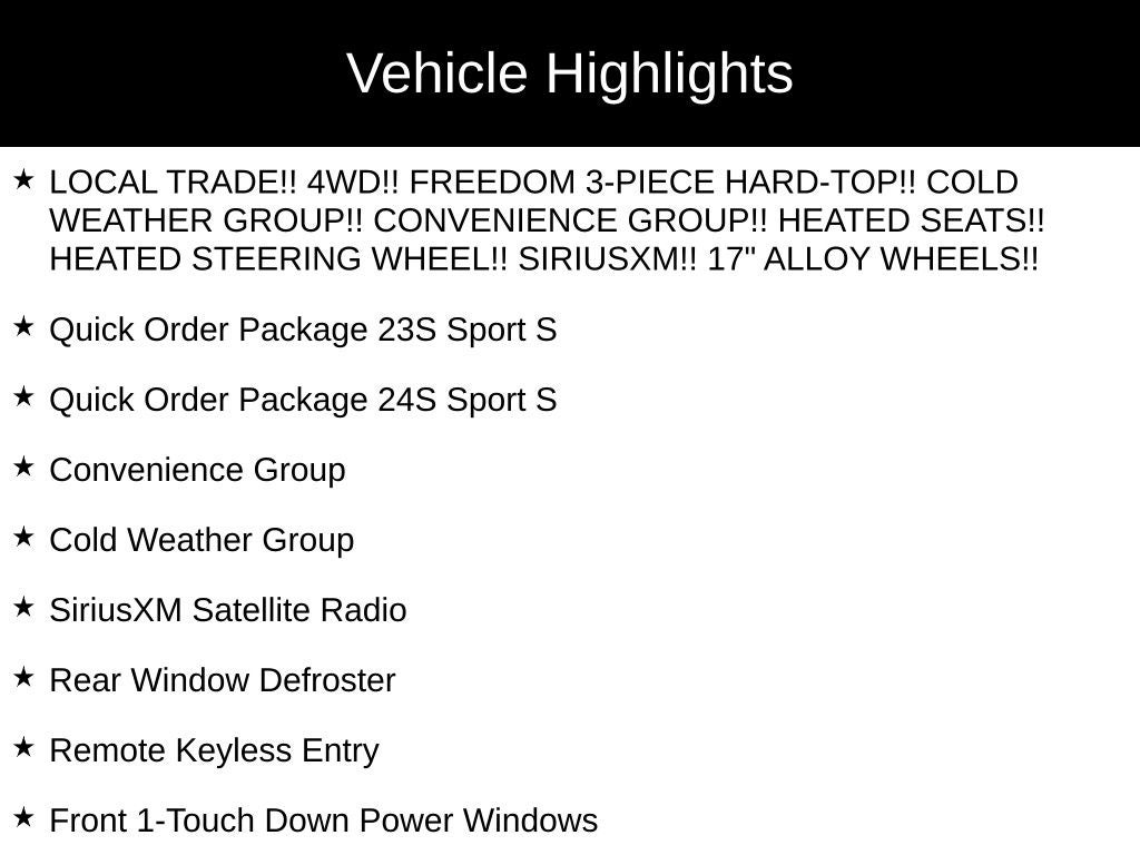 2018 Jeep Wrangler Unlimited Sport S