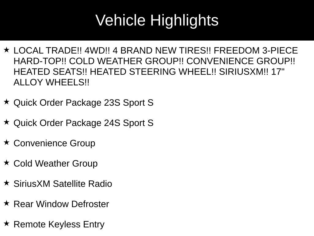 2018 Jeep Wrangler Unlimited Sport S