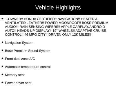 2025 Honda Accord Hybrid Touring