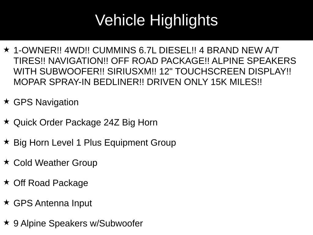 2025 RAM 2500 Big Horn