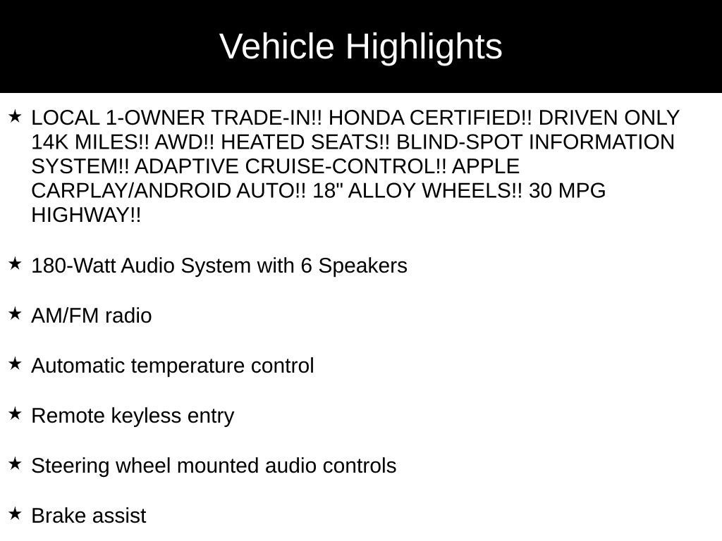 2025 Honda HR-V Sport