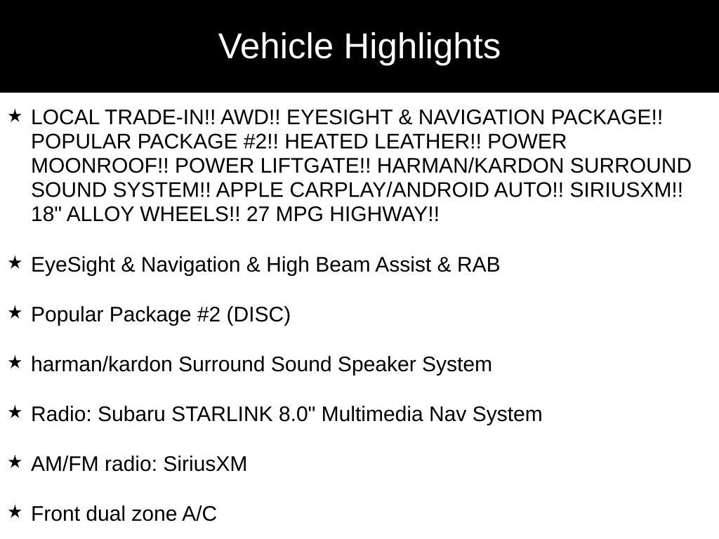 2018 Subaru Outback 3.6R Limited