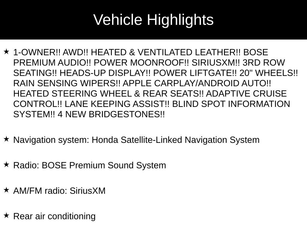 2024 Honda Pilot Elite