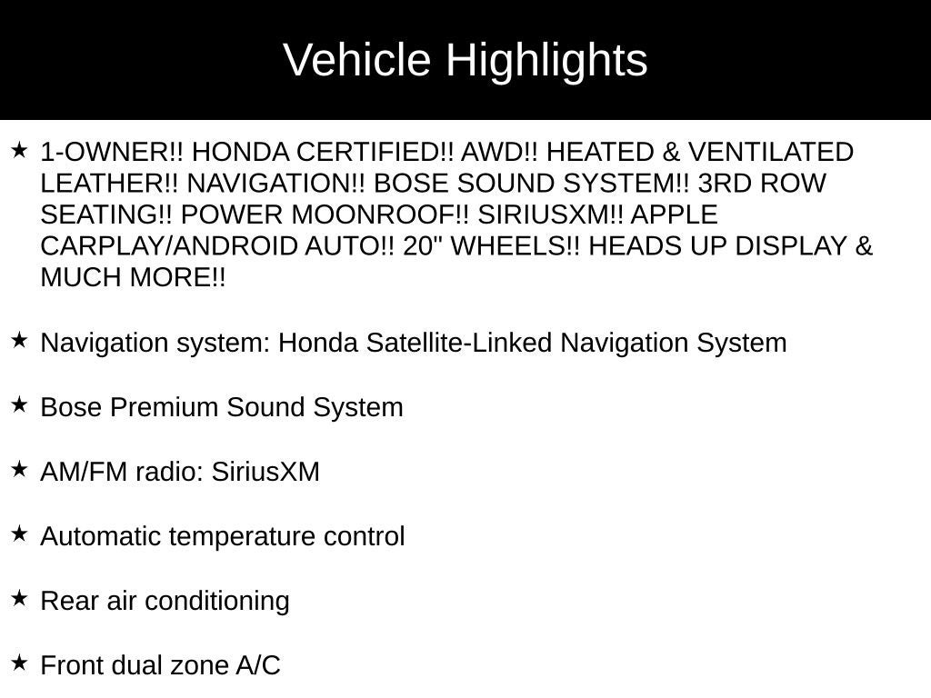 2023 Honda Pilot Elite