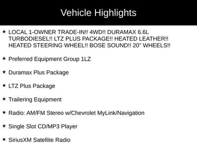 2018 Chevrolet Silverado 2500HD LTZ