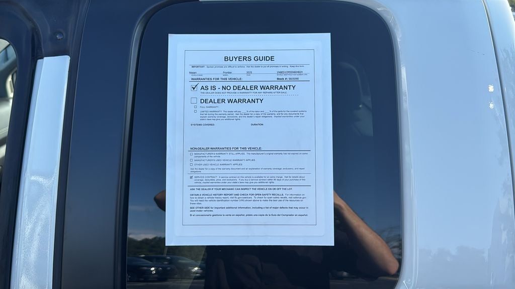 2025 Nissan Frontier SV