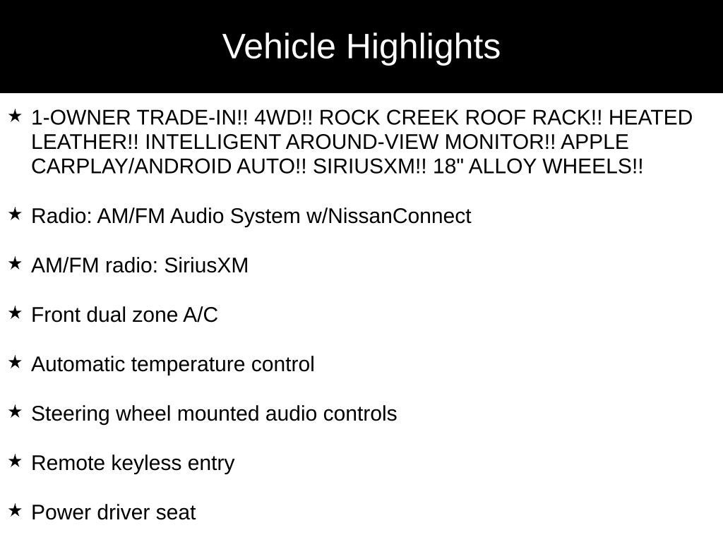 2024 Nissan Pathfinder Rock Creek
