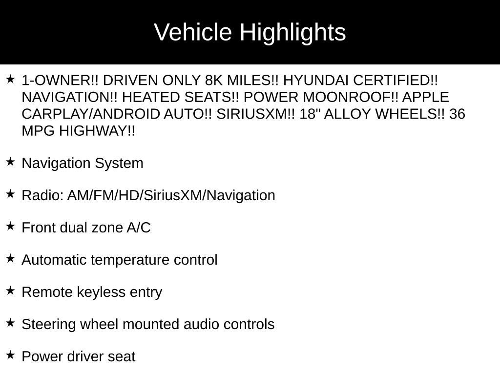 2025 Hyundai SONATA SEL Convenience