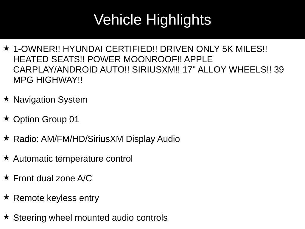 2025 Hyundai ELANTRA SEL Convenience